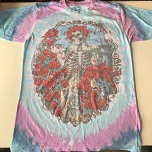 Grateful Dead 30th Anniversary Liquid Blue Vintage Tie Dye T-Shirt